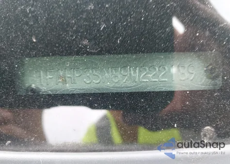 2009 Ford Focus Se z USA, uszkodzony, nr VIN 1FAHP35N89W222189